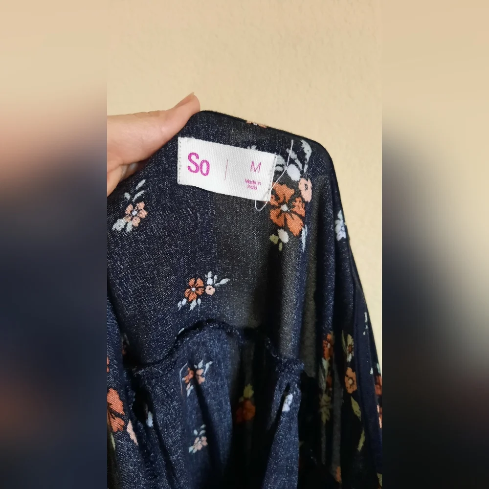 So Tiered Floral Peasant Sundress Pinafore Boho Bohemian